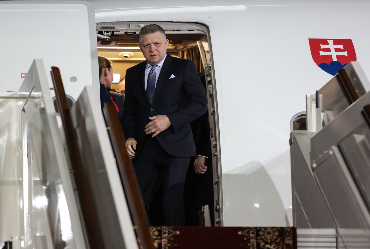 Arrival of Prime Minister of the Slovak Republic Robert Fico in Moscow