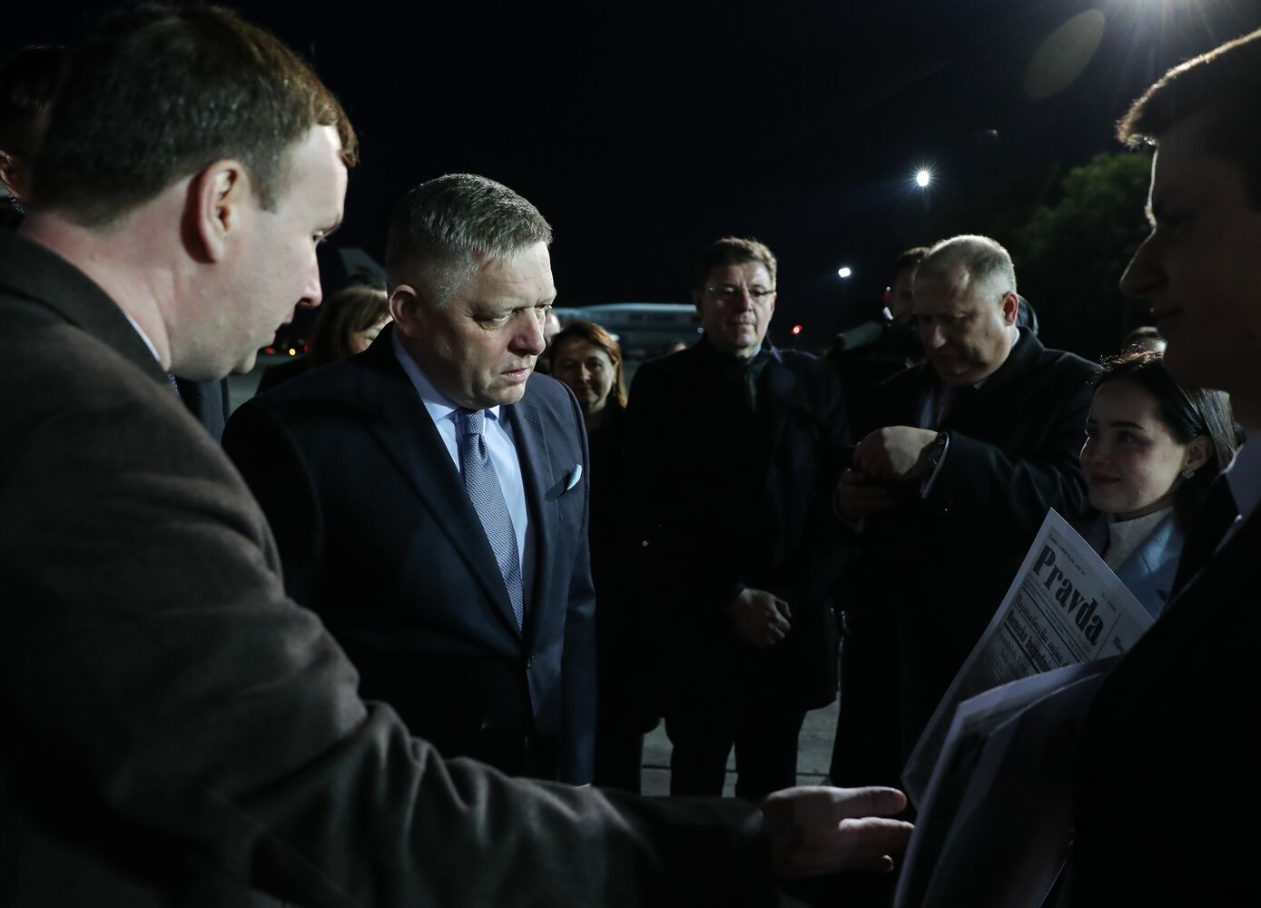 Arrival of Prime Minister of the Slovak Republic Robert Fico in Moscow