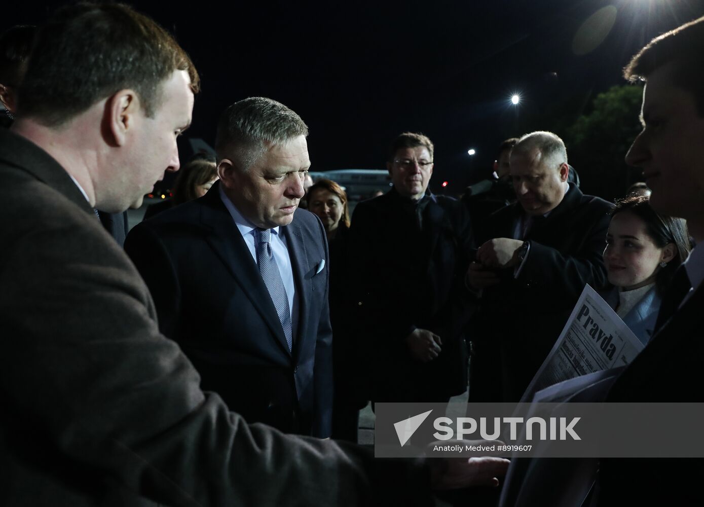 Arrival of Prime Minister of the Slovak Republic Robert Fico in Moscow