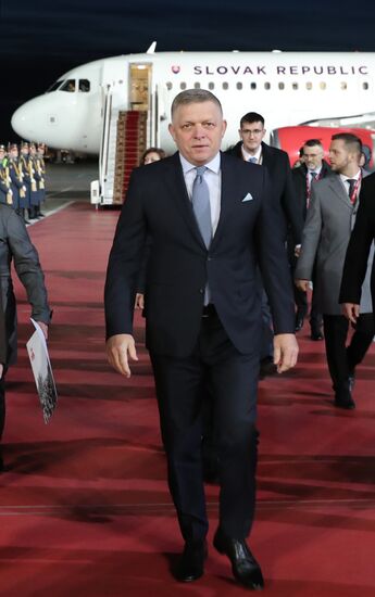 Arrival of Prime Minister of the Slovak Republic Robert Fico in Moscow