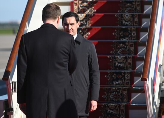 Arrival of President of Turkmenistan Serdar Berdimuhamedov in Moscow