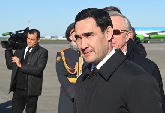 Arrival of President of Turkmenistan Serdar Berdimuhamedov in Moscow