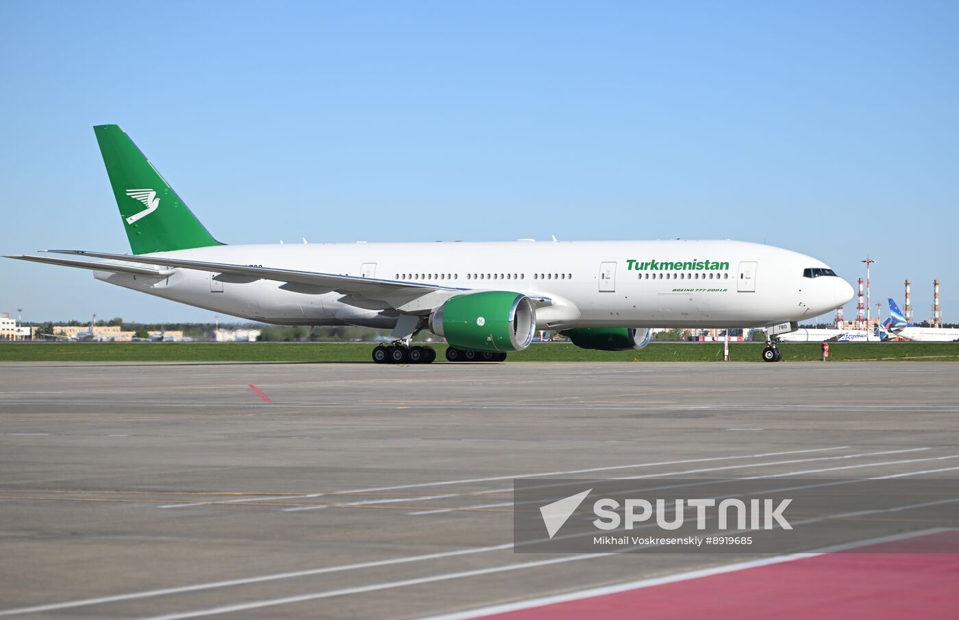 Arrival of President of Turkmenistan Serdar Berdimuhamedov in Moscow