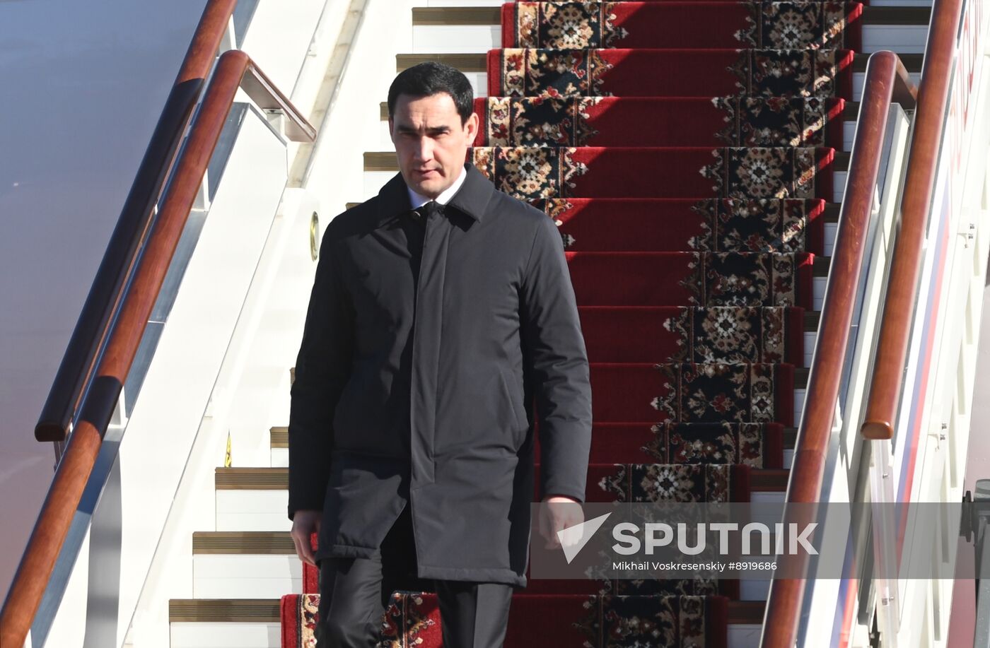 Arrival of President of Turkmenistan Serdar Berdimuhamedov in Moscow