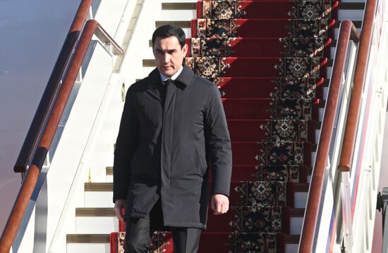 Arrival of President of Turkmenistan Serdar Berdimuhamedov in Moscow