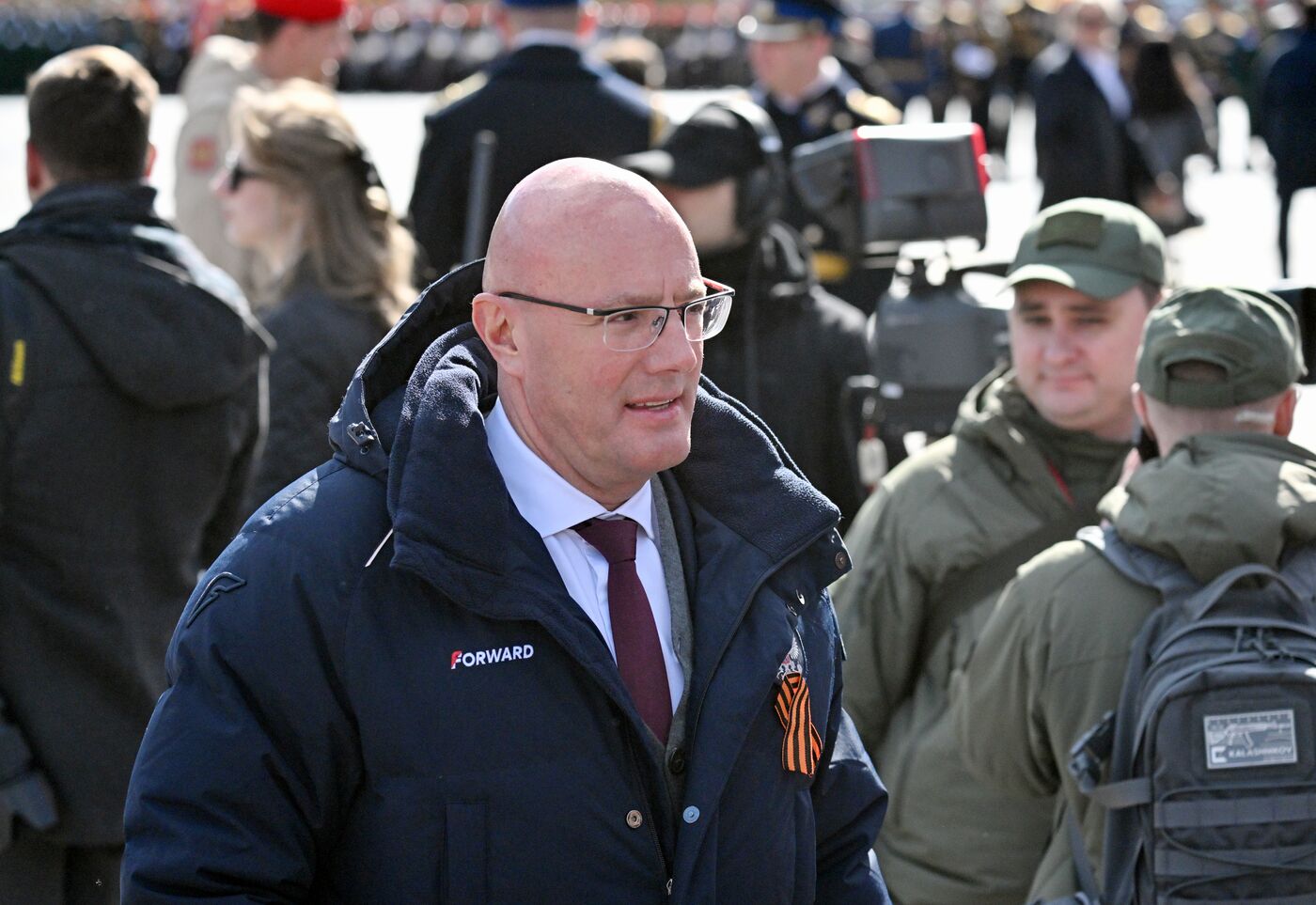Public figures at military parade marking 80th anniversary of Victory