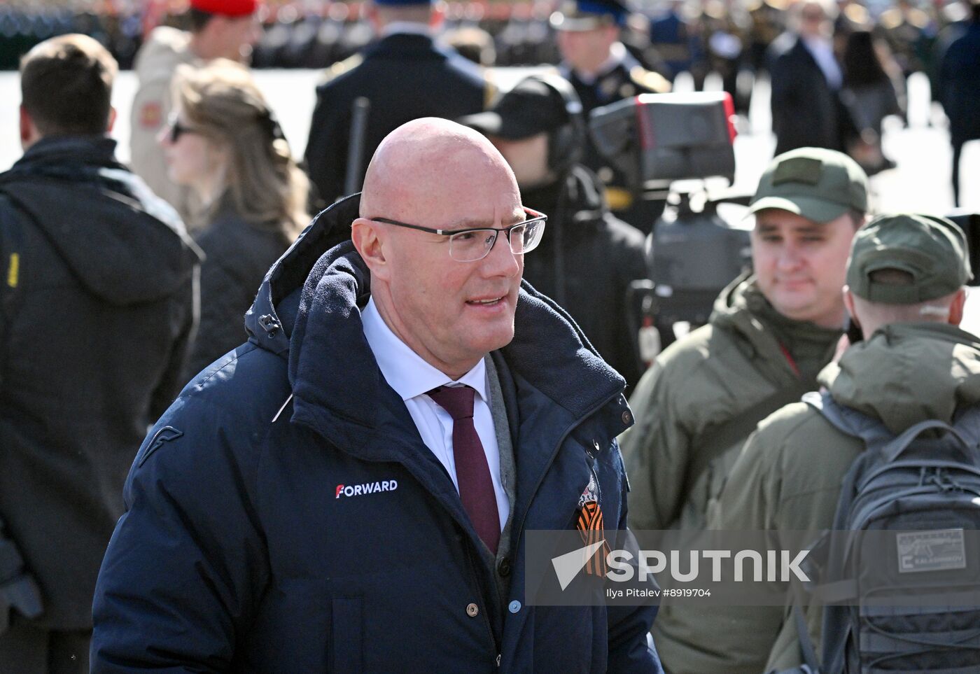 Public figures at military parade marking 80th anniversary of Victory
