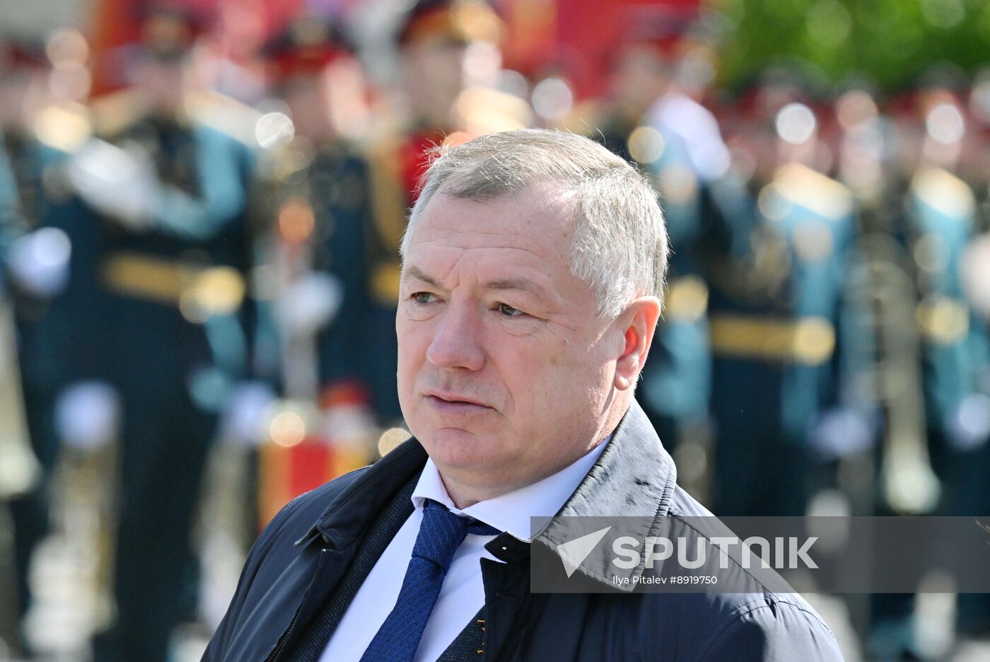 Public figures at military parade marking 80th anniversary of Victory