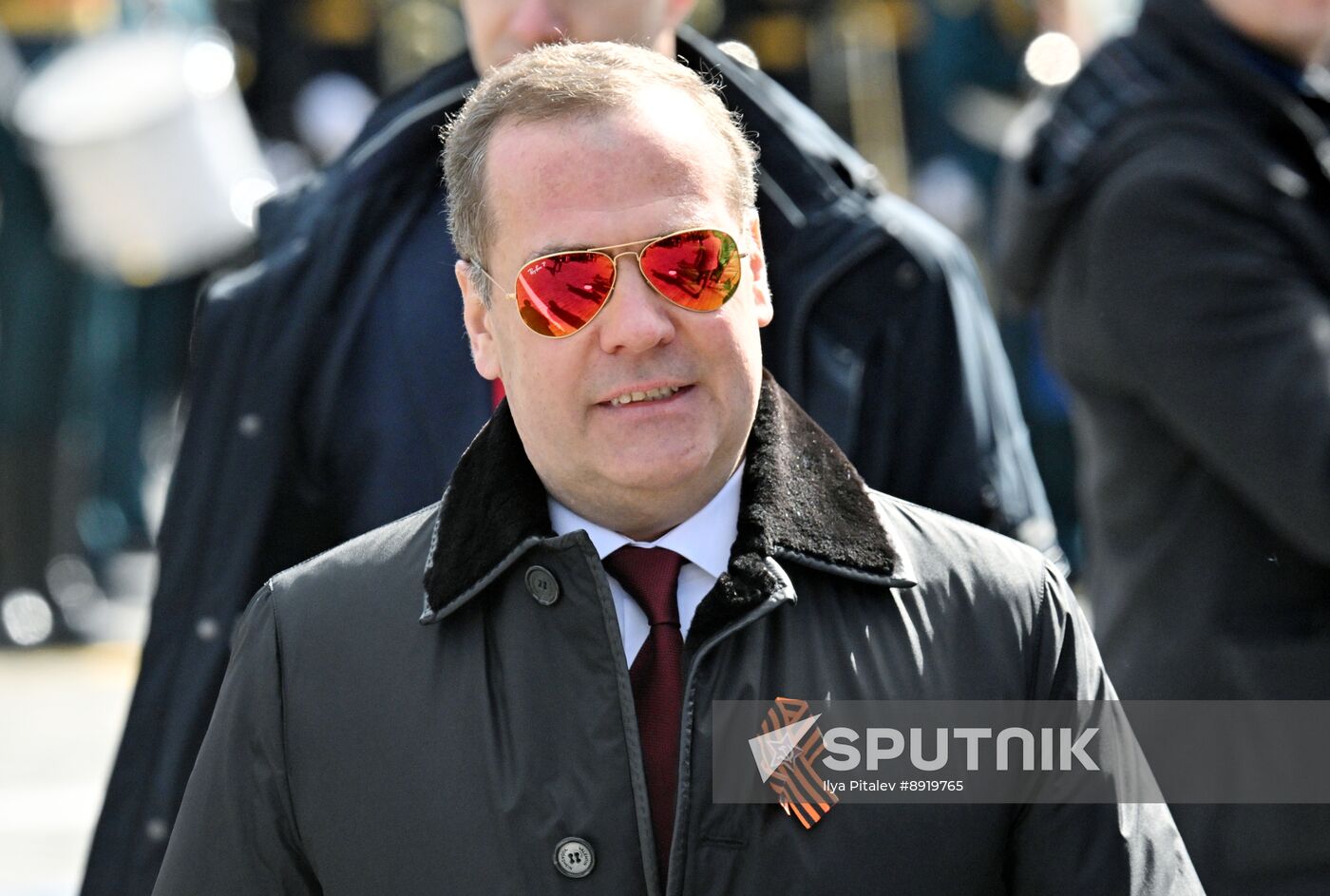 Public figures at military parade marking 80th anniversary of Victory
