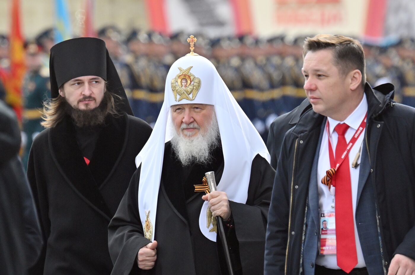 Public figures at military parade marking 80th anniversary of Victory