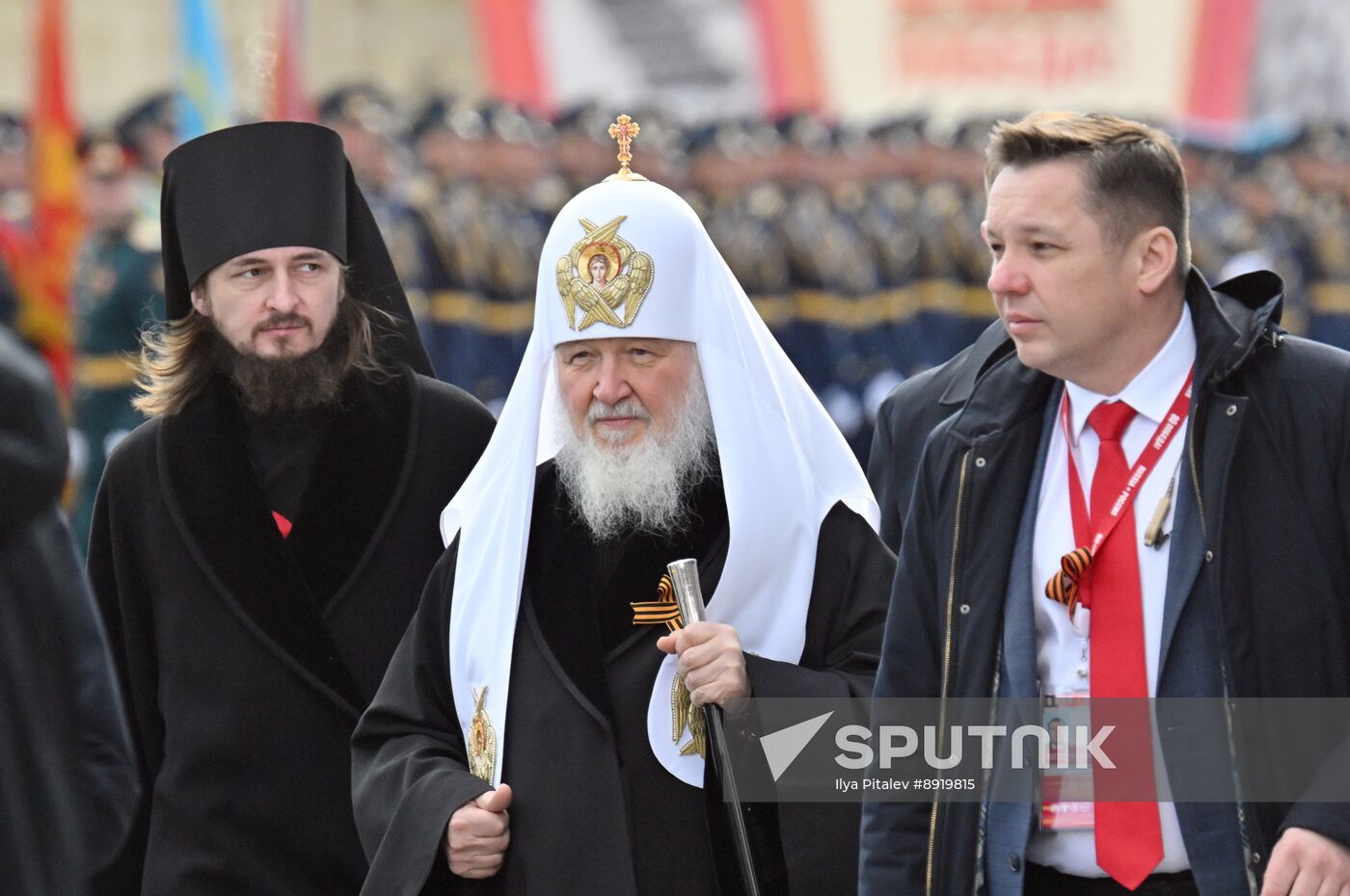 Public figures at military parade marking 80th anniversary of Victory