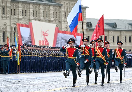 Military parade marking 80th anniversary of Victory in Great Patriotic War in Moscow
