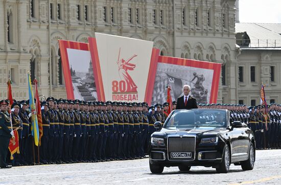 Military parade marking 80th anniversary of Victory in Great Patriotic War in Moscow
