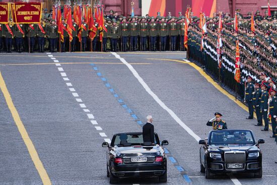Military parade marking 80th anniversary of Victory in Great Patriotic War in Moscow