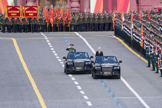 Military parade marking 80th anniversary of Victory in Great Patriotic War in Moscow