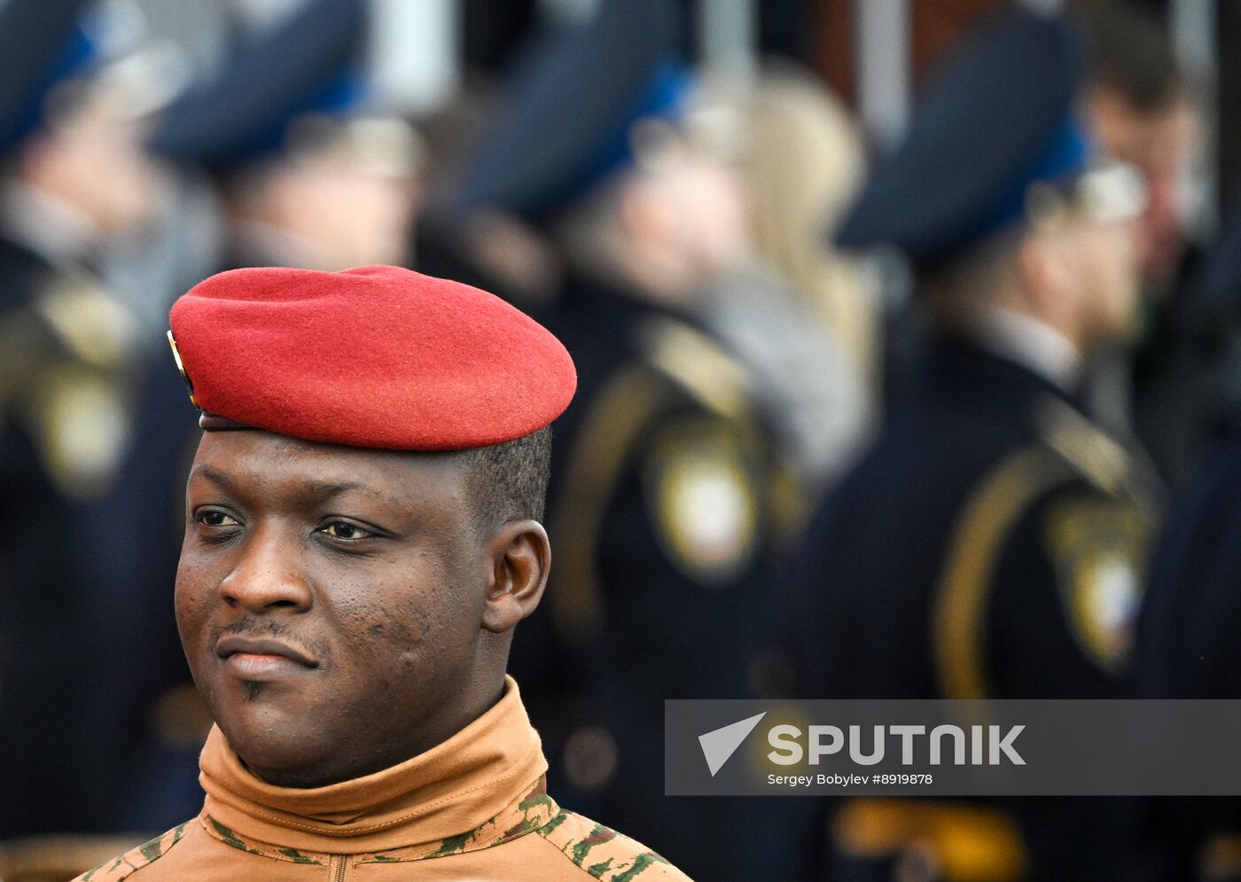 President of Russia Vladimir Putin and foreign leaders at military parade marking 80th anniversary of Victory