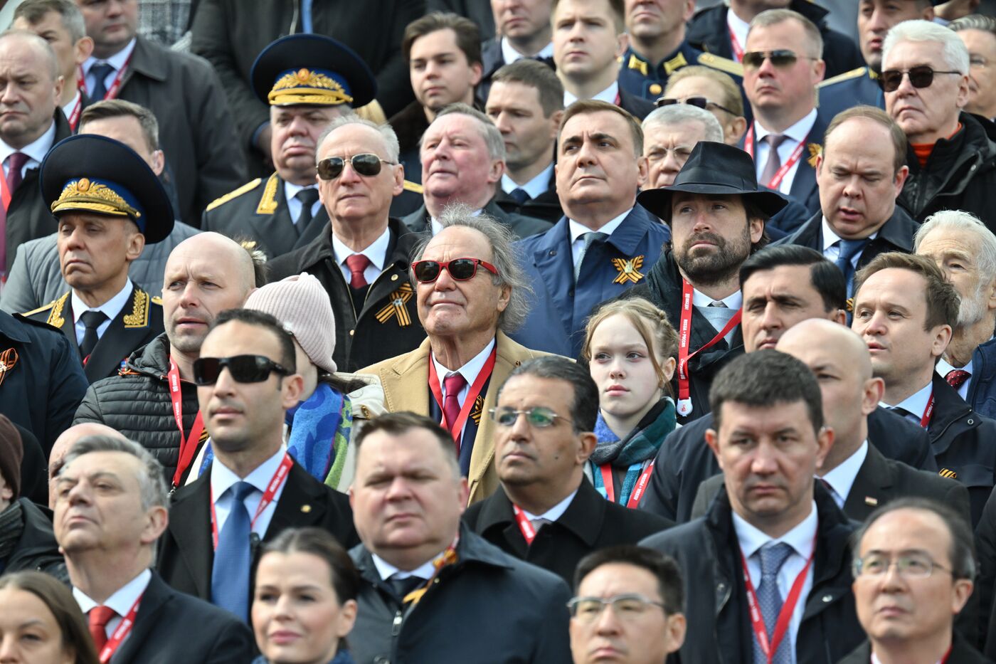 Public figures at military parade marking 80th anniversary of Victory