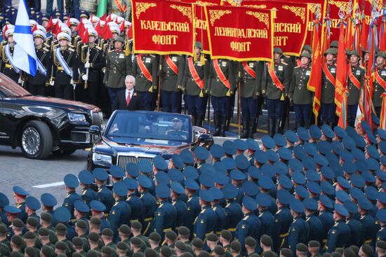 Military parade marking 80th anniversary of Victory in Great Patriotic War in Moscow