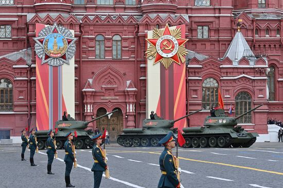 Military parade marking 80th anniversary of Victory in Great Patriotic War in Moscow