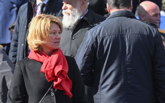 Public figures at military parade marking 80th anniversary of Victory
