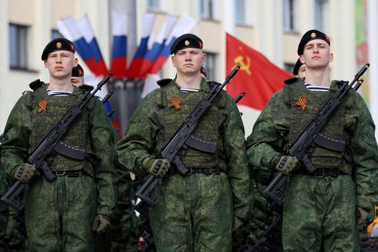 Military parade marking 80th anniversary of Victory in Great Patriotic War in Hero City Murmansk