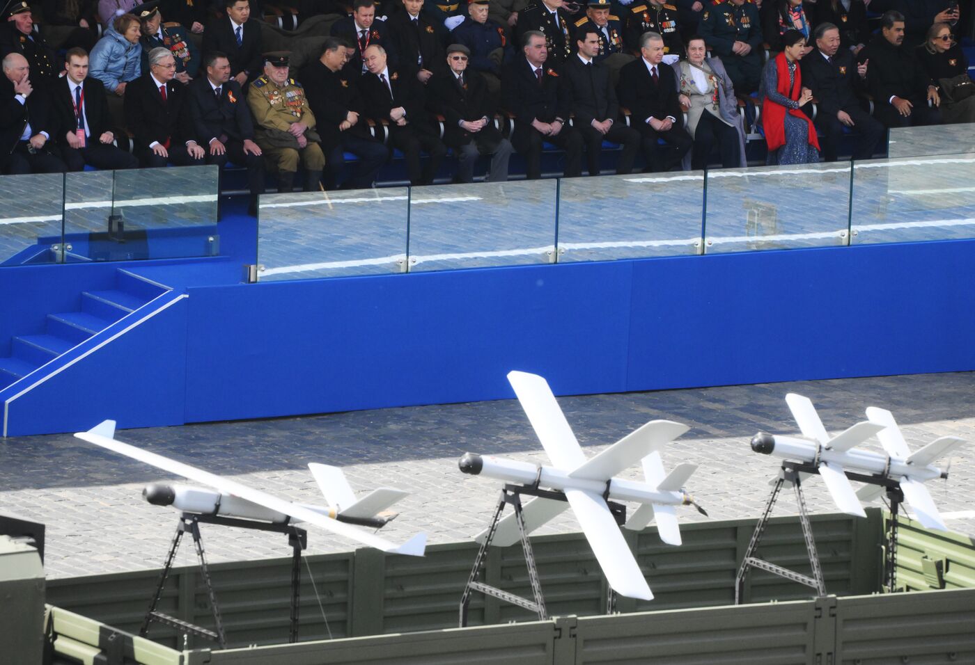 Public figures at military parade marking 80th anniversary of Victory