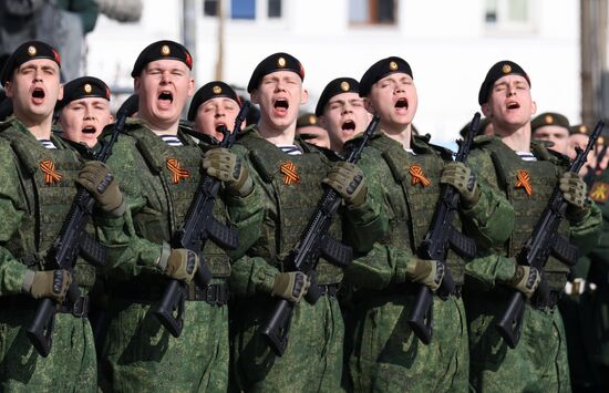 Military parade marking 80th anniversary of Victory in Great Patriotic War in Hero City Murmansk