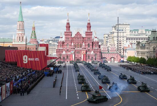 Military parade marking 80th anniversary of Victory in Great Patriotic War in Moscow