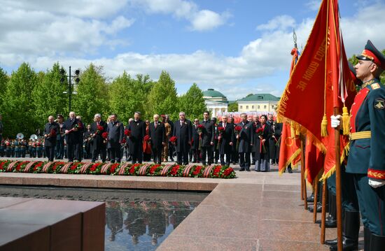 Wreath-laying ceremony at the Tomb of the Unknown Soldier