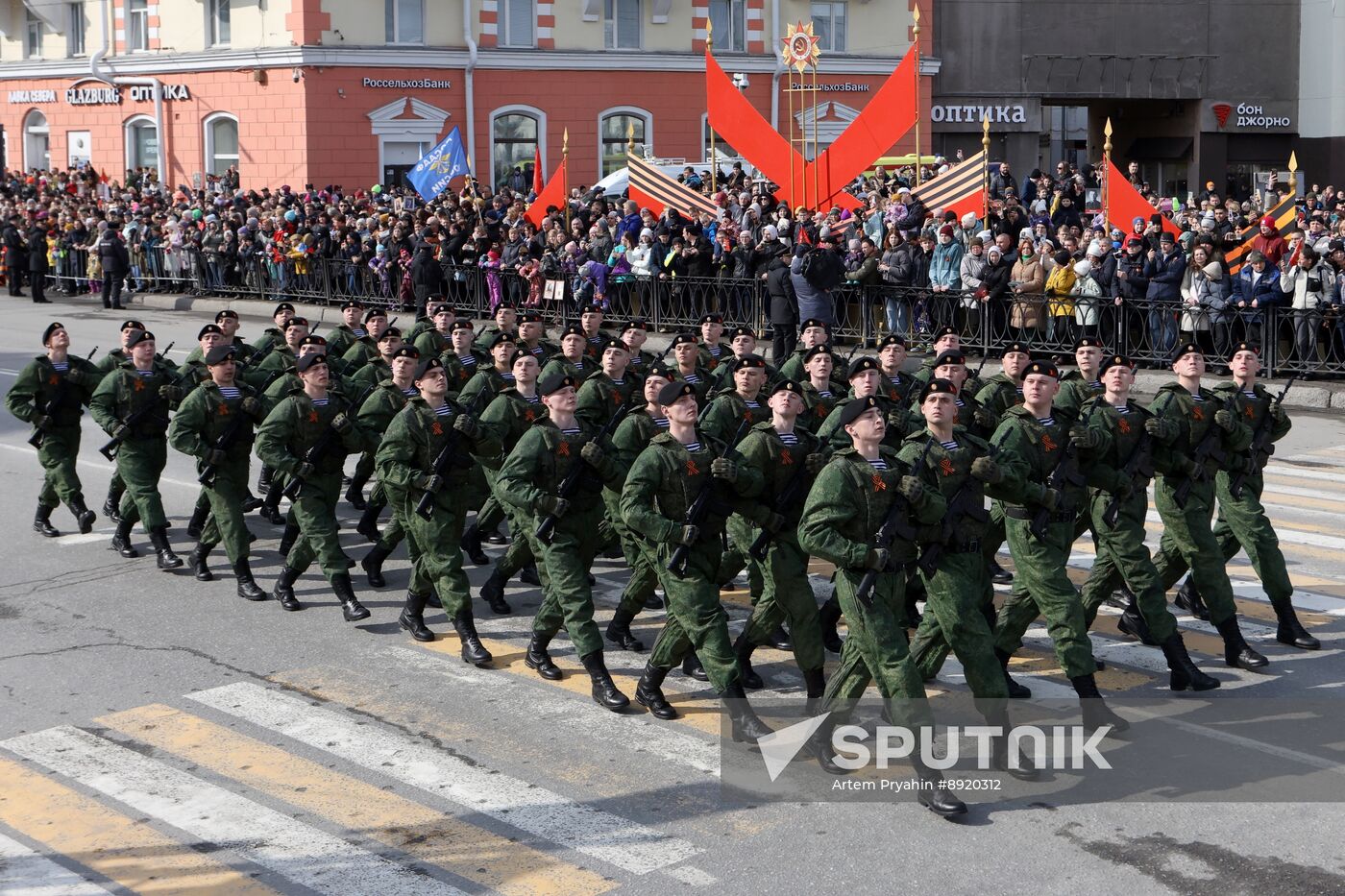 Military parade marking 80th anniversary of Victory in Great Patriotic War in Hero City Murmansk