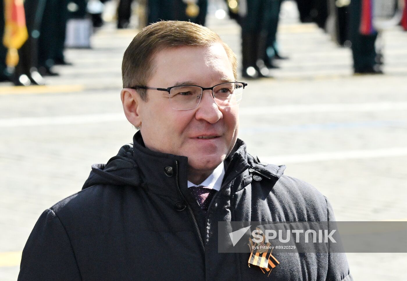 Public figures at military parade marking 80th anniversary of Victory
