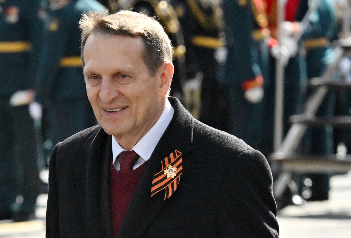 Public figures at military parade marking 80th anniversary of Victory