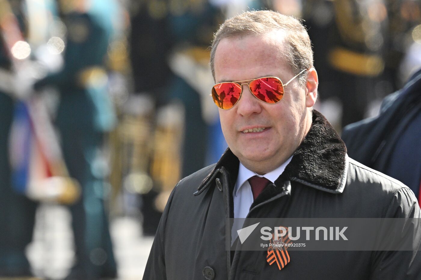 Public figures at military parade marking 80th anniversary of Victory