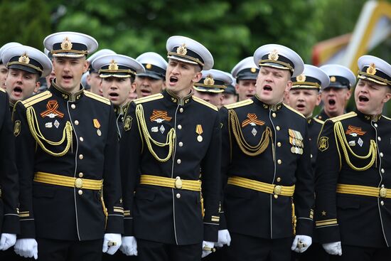 Military parade marking 80th anniversary of Victory in Great Patriotic War in Hero City Novorossiysk
