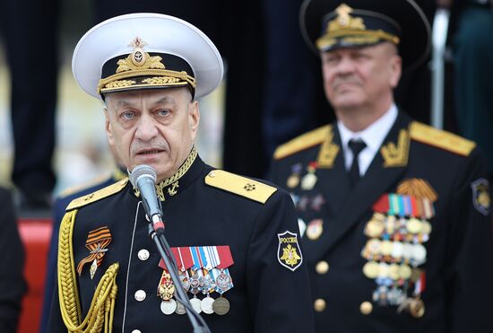 Military parade marking 80th anniversary of Victory in Great Patriotic War in Hero City Novorossiysk