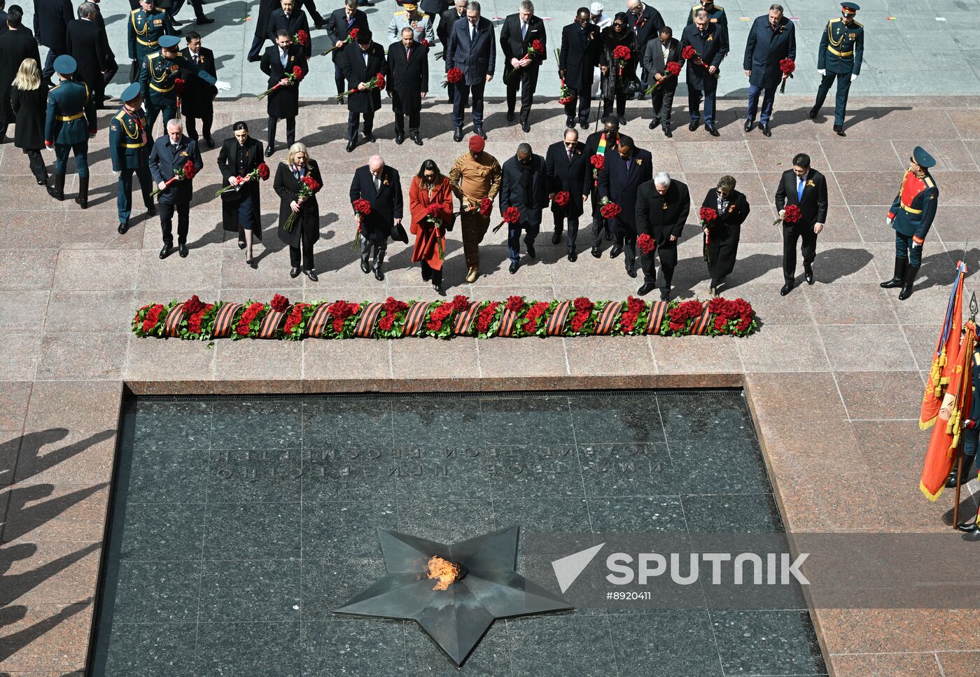 Wreath-laying ceremony at the Tomb of the Unknown Soldier