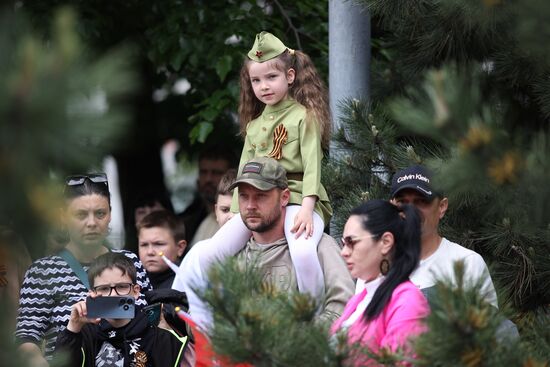 Military parade marking 80th anniversary of Victory in Great Patriotic War in Hero City Novorossiysk