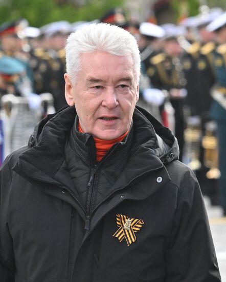 Public figures at military parade marking 80th anniversary of Victory