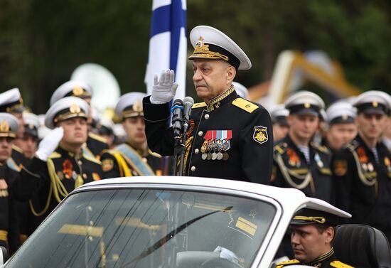 Military parade marking 80th anniversary of Victory in Great Patriotic War in Hero City Novorossiysk