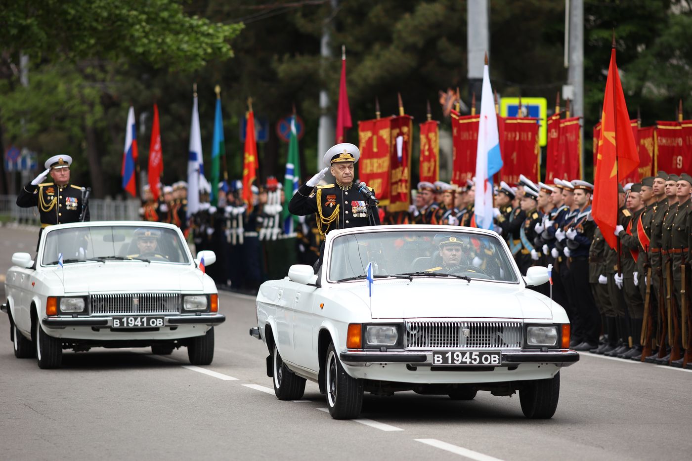 Military parade marking 80th anniversary of Victory in Great Patriotic War in Hero City Novorossiysk