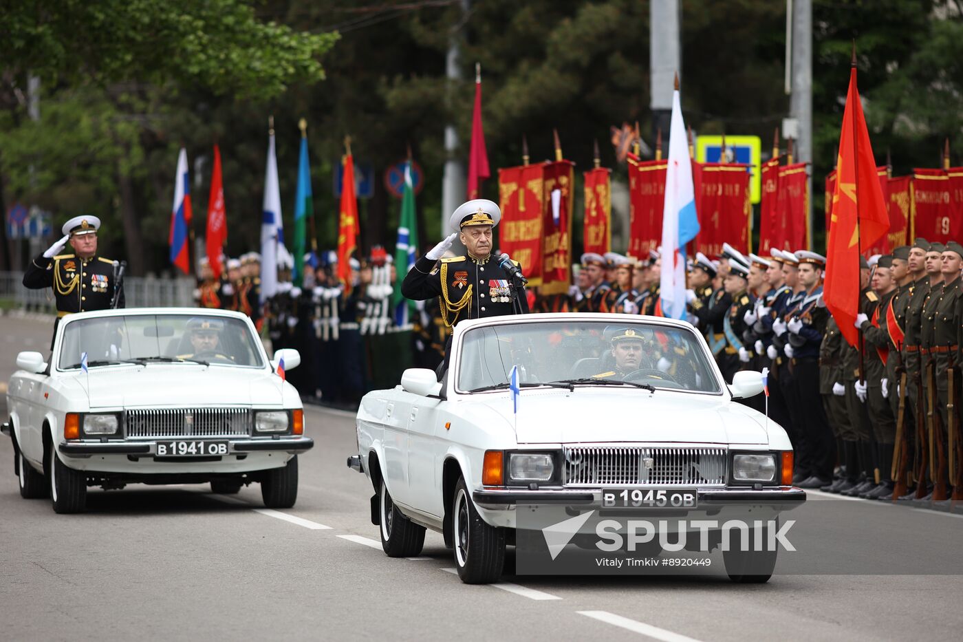 Military parade marking 80th anniversary of Victory in Great Patriotic War in Hero City Novorossiysk
