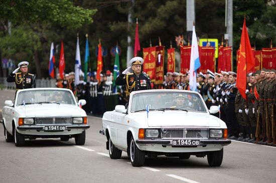 Military parade marking 80th anniversary of Victory in Great Patriotic War in Hero City Novorossiysk