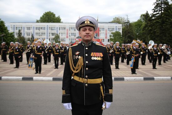 Military parade marking 80th anniversary of Victory in Great Patriotic War in Hero City Novorossiysk