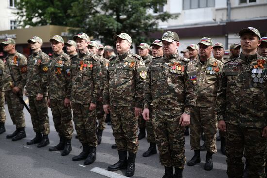 Military parade marking 80th anniversary of Victory in Great Patriotic War in Hero City Novorossiysk