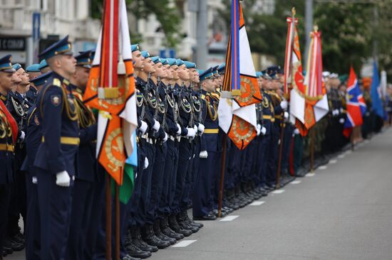 Military parade marking 80th anniversary of Victory in Great Patriotic War in Hero City Novorossiysk