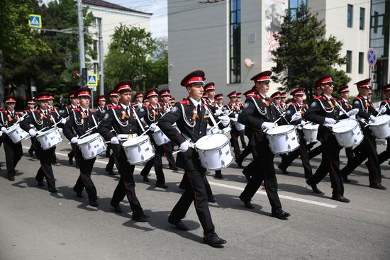 Military parade marking 80th anniversary of Victory in Great Patriotic War in Hero City Novorossiysk