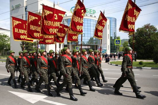 Military parade marking 80th anniversary of Victory in Great Patriotic War in Hero City Novorossiysk