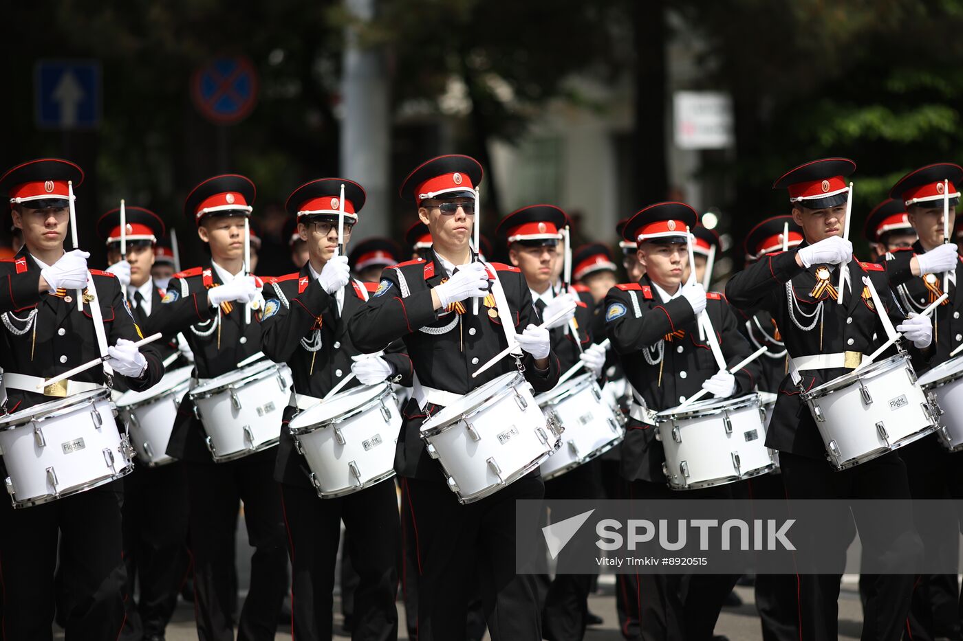 Military parade marking 80th anniversary of Victory in Great Patriotic War in Hero City Novorossiysk
