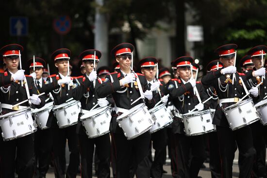 Military parade marking 80th anniversary of Victory in Great Patriotic War in Hero City Novorossiysk
