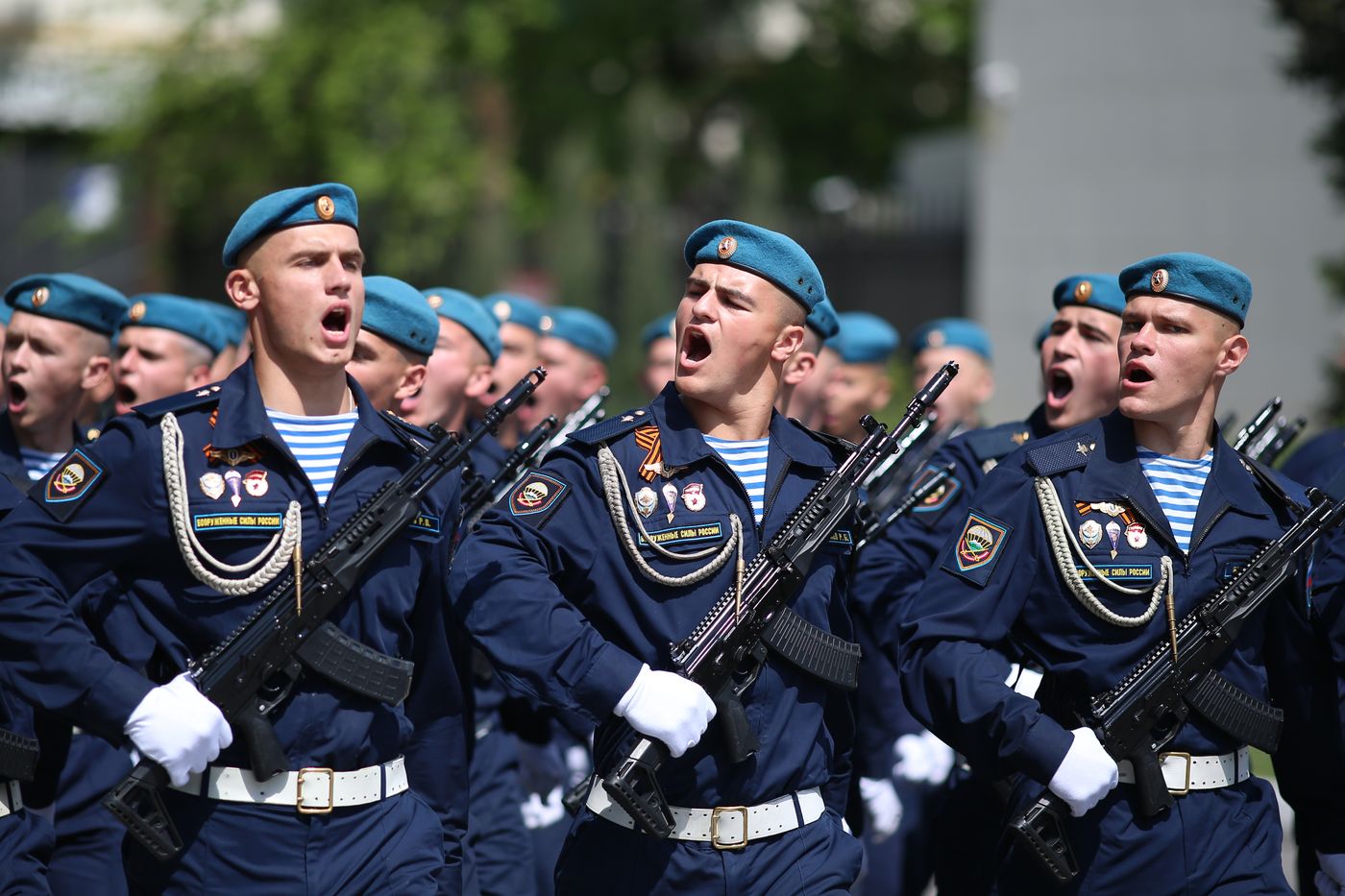 Military parade marking 80th anniversary of Victory in Great Patriotic War in Hero City Novorossiysk